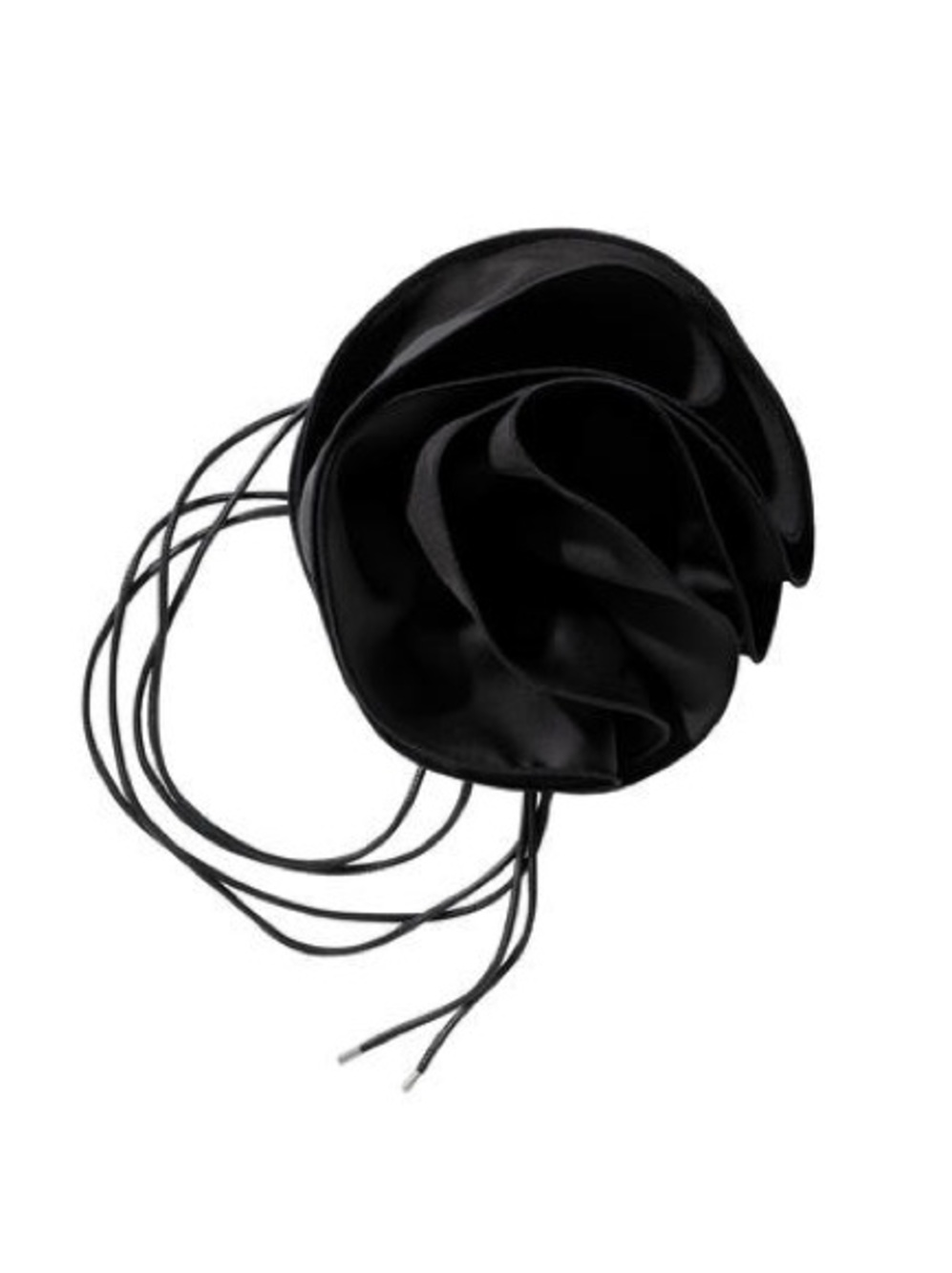 Rare H&M x Magda Butrym Cord Necklace with Rose Appliqué